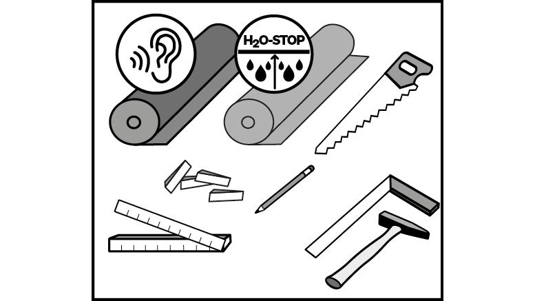 Benötigte Werkezuge zur Verlegung Benötigte Werkezuge zur Verlegung